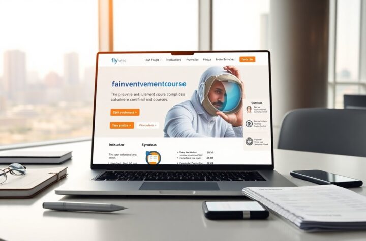 fainvestmentcourse page by fly architecture