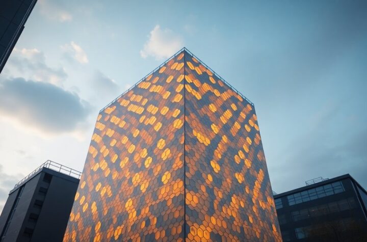 farchitecfly smart facade golden honeycomb decals